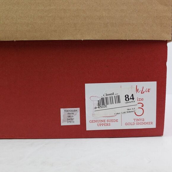 Style & Co Tiny2 Womens Sz 6 Gold Shimmer Leather Mid Calf FauxFur Winter Boots - Picture 11 of 11